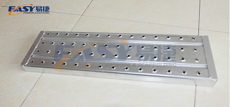 Tablón de andamio de metal resistente para uso industrial