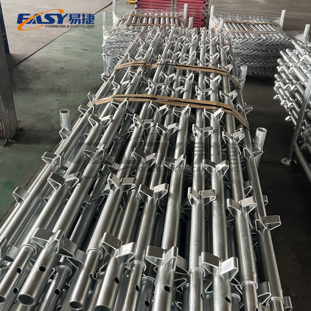 Sitios de construcci&oacute;n comerciales est&aacute;ndar galvanizados de Kwikstage del andamio