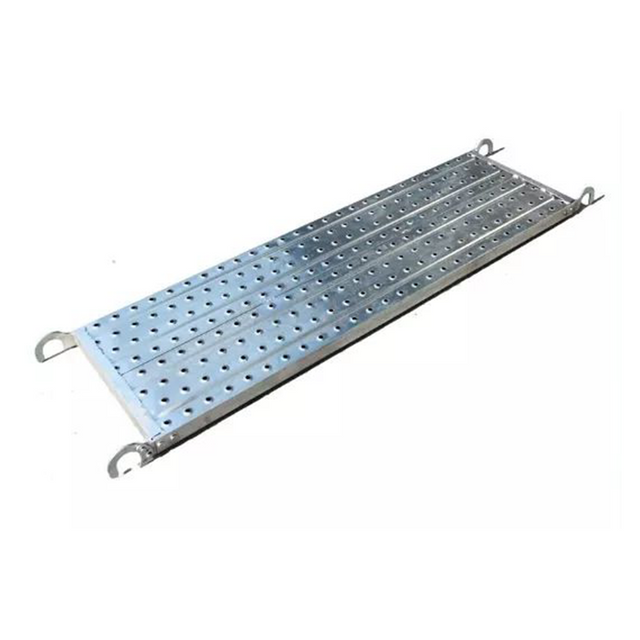 Pasarela de aluminio con tablones de acero galvanizado fácil de usar